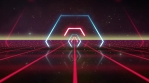 Abstract Retro eighties Neon Synthwave Background Loop