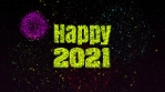 Cool Fireworks text animation for New Year