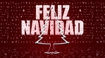 feliz navidad figura arbol resplandor con iconos de navidad de fondo