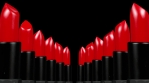 Red lipstick columns 4k 02