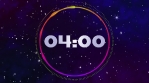 5 minute Countdown Audio Visualizer Space stars