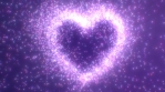 Beautiful Glowing Love Heart Shape Abstract Light Particles Sparkle