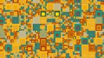 Retro Abstract Urban Pixel Pattern WIDE 10