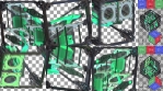 Piston Mechanics - Video-mapping  loops for Cubes - Angle: Pan 45 Tilt 45