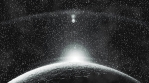 Noir atmosphere, full planet rotation, stars and lights 04