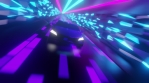 Retro purple car neon tunnel 3d.mov