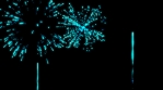 REALISTIC COOL FIREWORKS WITH COOL TRAILS BLUE RACK 05