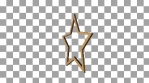 Golden 3D Christmas Loop Icon - Star