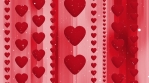 Hearts love retro looping animated background with particles.mov