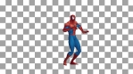 Dancing Spider-Man. 3D animation of Spider-Man. The amazing dance.