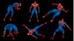 Dancing Spider-Man. 3D animation of Spider-Man. The amazing dance.