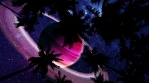 Bottom View 2 of Alien Night Sky through Palm Trees