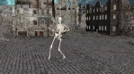 Apocalypse city skeleton dance 3D animation.