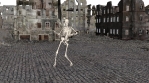 Apocalypse city skeleton dance 3D animation.