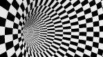 Abstract geometric optical illusion video.