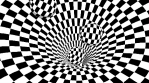 Abstract geometric optical illusion video.