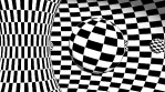 Abstract geometric optical illusion video.