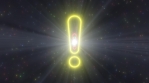 Exclamation Point Mark Shape Outline Glow Neon Lights Tunnel Portal.mov