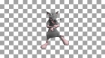 Dancing mouse. 3D realistic professional animation.