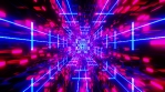 Vj Loop Blue Neon Tunnel 002