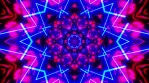 Vj Loop Blue Red Neon kaleidoscope 008