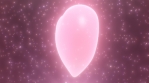 Pretty Pink Heart Beats Spinning 3D Shape in Shiny Sparkle Dust Rain.mov