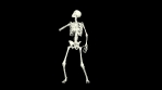 Dancing Skeleton 3D. 3D Skeleton Dance Animation.