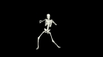 Dancing Skeleton 3D. 3D Skeleton Dance Animation.