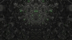 A.I. hive mind green strobe morphing 3d seamless loop