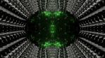 Sci-fi industrial hive mind mandala 3d seamless loop