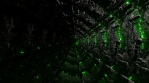 Sci-fi industrial hollow worlds web 3d seamless loop