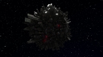 City world hyperspace zoom in out 3d seamless loop