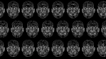 VJ loop. Human head animation.