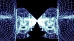 VJ loop. Human head animation.