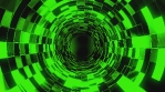 green  BLACK SQUARED WALLS TUNNEL ROTATORY 01.mov