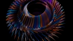Abstract Multicolor Spiral Waves