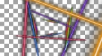 3D BOUNCING AND ROTATION SEGMENT SHAPES LOOPABLE INFINITE TUNNEL FLICKER COLORED COLORAMA  SQUARE 17