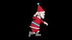 Santa Claus Walking