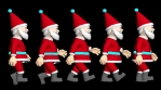 Santa Claus Walking