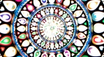 mandala slow hipnotic background rotatory loopable organic motion colorful glow 23