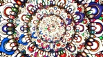 mandala slow hipnotic background rotatory loopable organic motion colorful glow 26