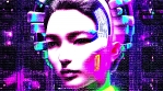 Digital Woman Cyborg Sci-Fi Animation Of The Digital World