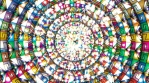 mandala slow hipnotic background rotatory loopable organic motion colorful glow 42 4K