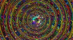 mandala slow hipnotic background rotatory loopable organic motion colorful glow 47 4K