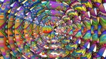 mandala slow hipnotic background rotatory loopable organic motion colorful glow 50 4K