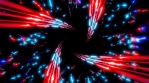 abstract red blue spiral in galaxy tunnel 3d background vj loop