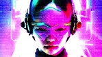 Digital Woman Cyborg Sci-Fi Animation Of The Digital World