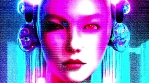 Digital Woman Cyborg Sci-Fi Animation Of The Digital World