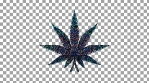 01 Trippy Weed Leaf Blue