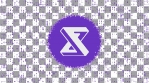 idex IDEX TOKEN ICON COIN logo with idex IDEX particles loopable background glow alpha matte